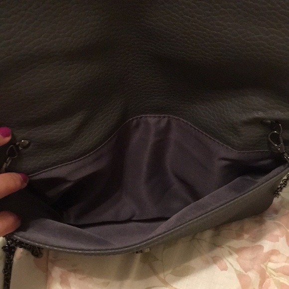 Nine West large gray clutch - Picture 3 of 4